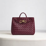 Woven Top Handle Tote Bag