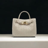 Woven Top Handle Tote Bag