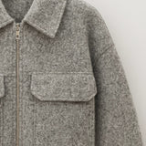 Structured Zip Front Jacket with Utility Pockets