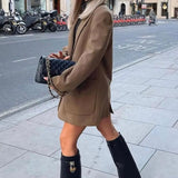 Minimalist Pointed Toe Knee High Boots