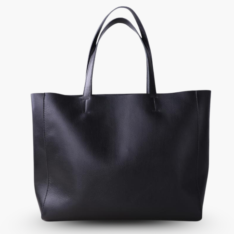Classic Structured Leather Tote Bag
