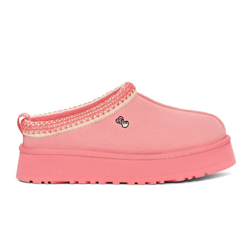 Platform Suede Slip On Clogs