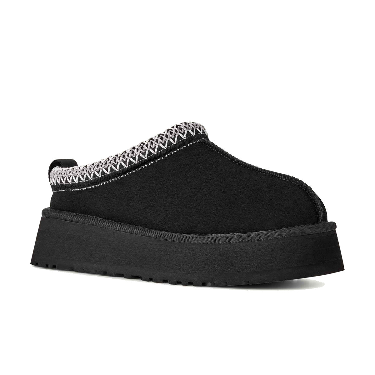 Platform Suede Slip On Clogs