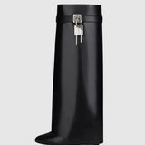 Minimalist Pointed Toe Knee High Boots