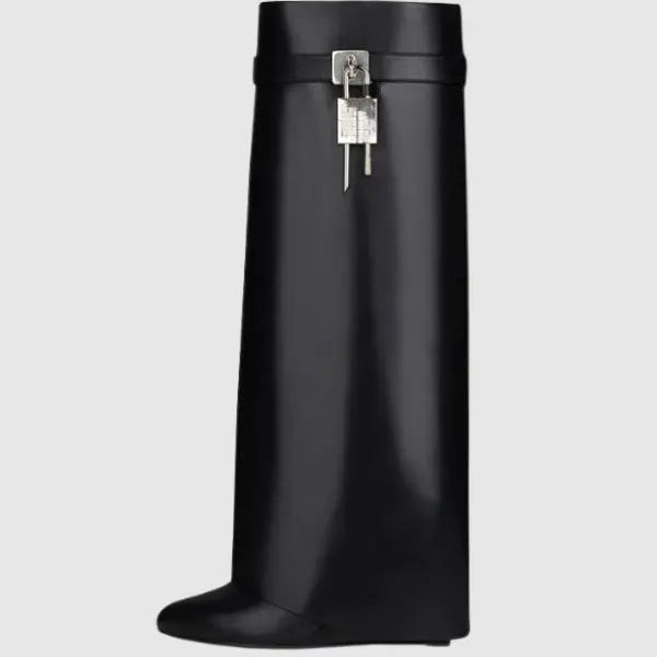 Minimalist Pointed Toe Knee High Boots