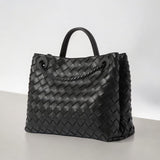 Woven Top Handle Tote Bag