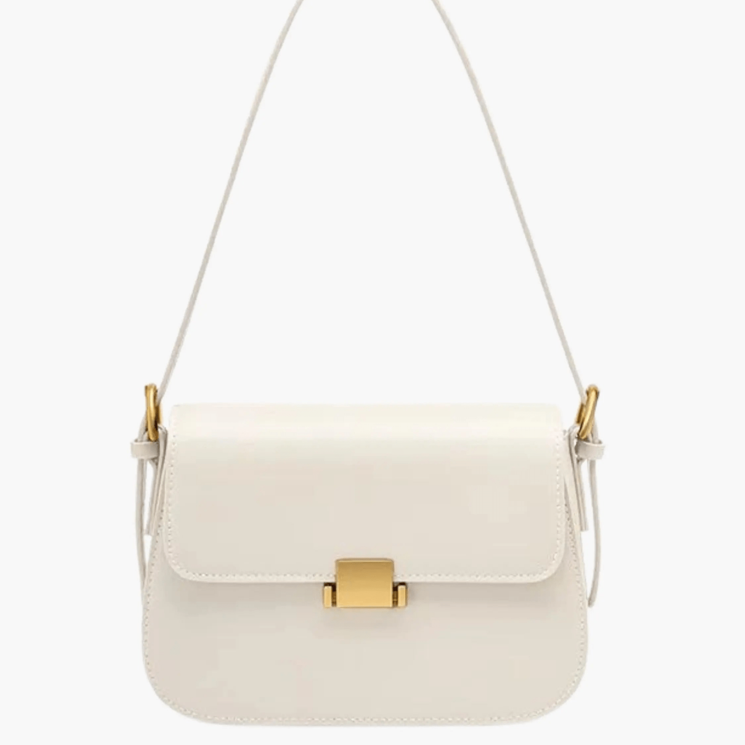 Structured Flap Shoulder Bag