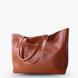 Classic Structured Leather Tote Bag