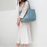 Classic Structured Leather Tote Bag