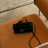 Woven Zip Camera Crossbody Bag